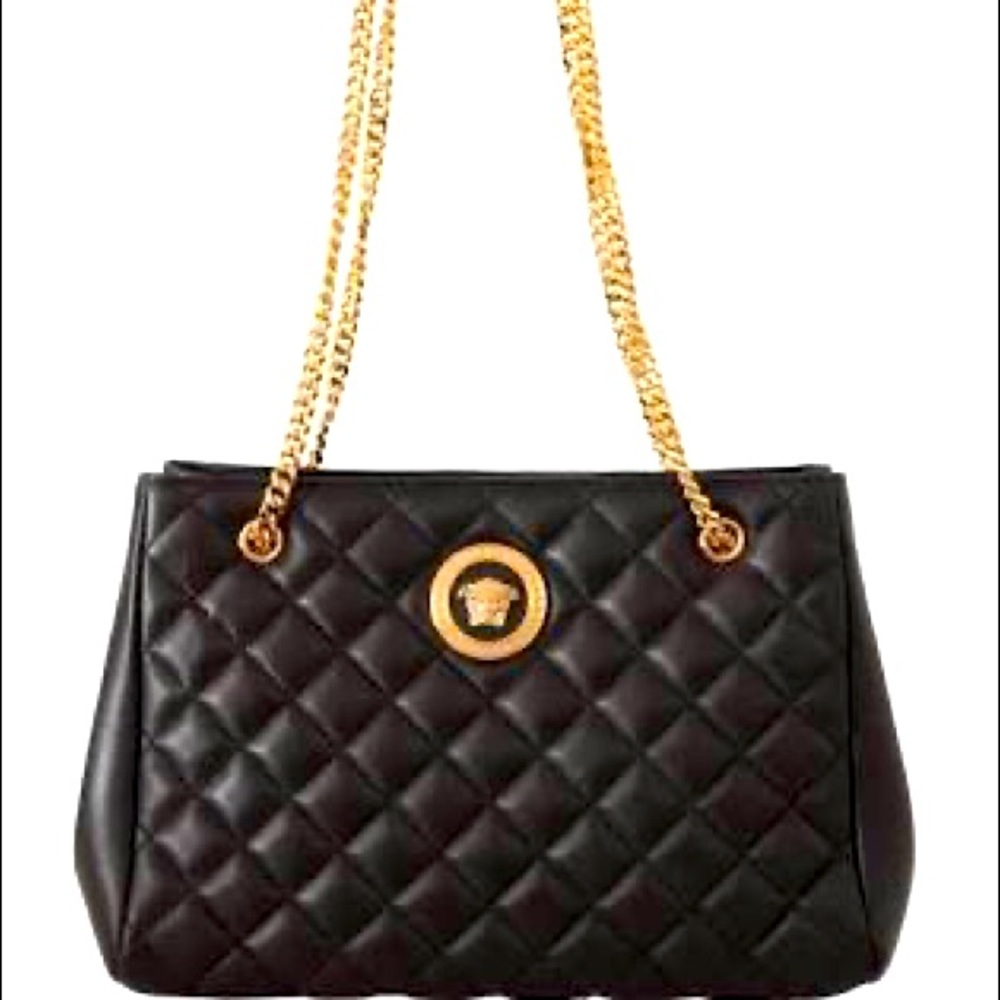 Versace Quilted Lamb Tote